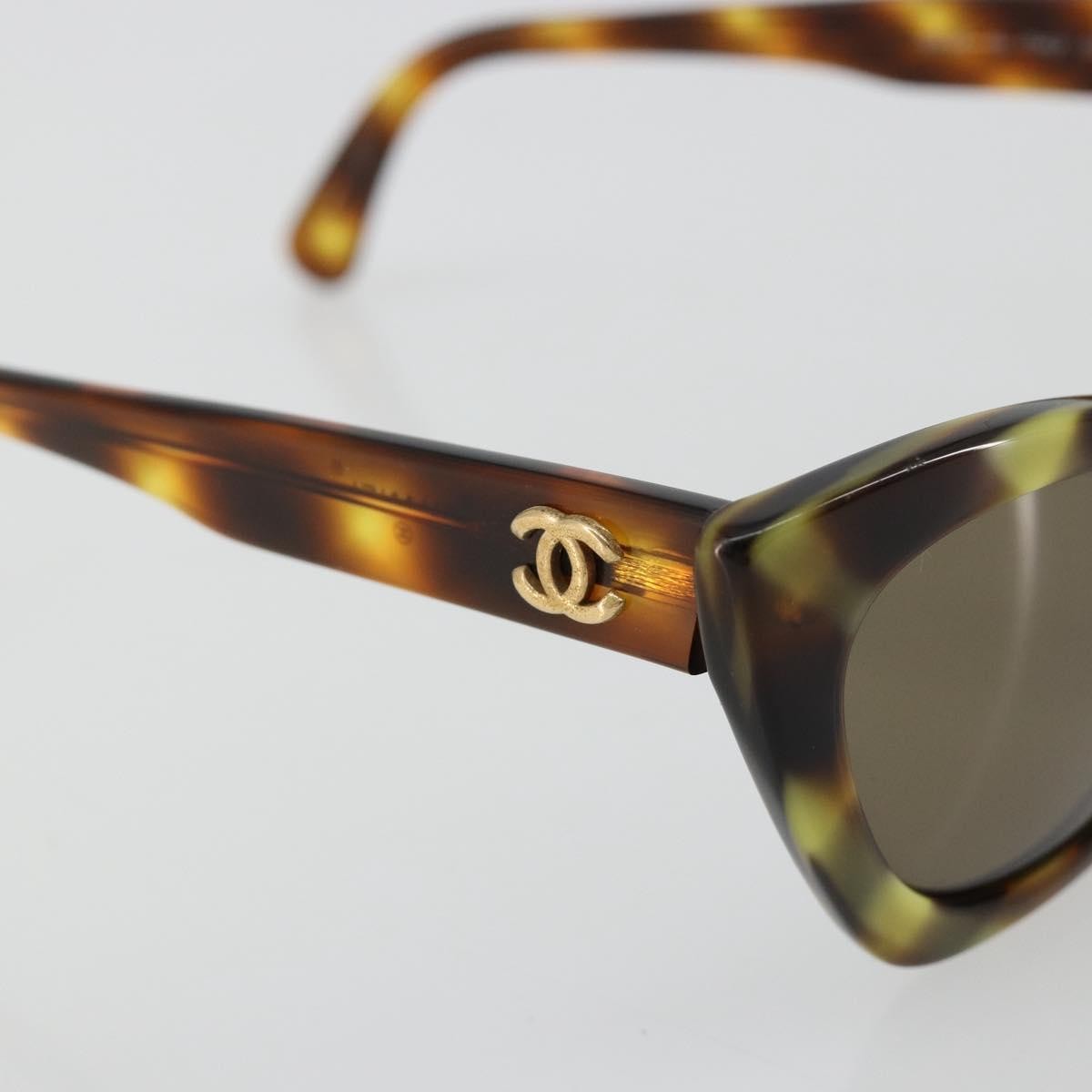 Chanel Logo CC Sunglasses Plastic, Brown, Plastic, Sunglasses