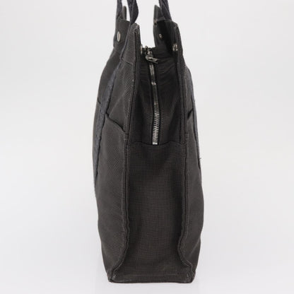 Hermes Fourre-tout Herline Canvas, GRAY, CANVAS, Tote bag