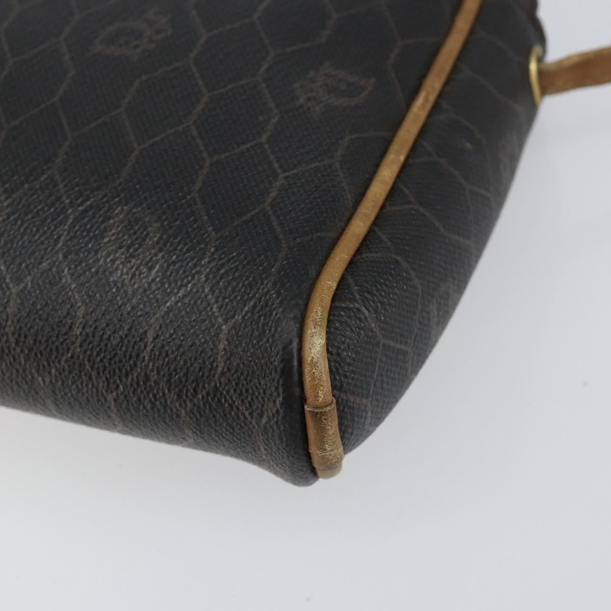 Christian Dior Vintage Honeycomb Shoulder Bag Canvas, BLACK, PVC, Shoulder bag