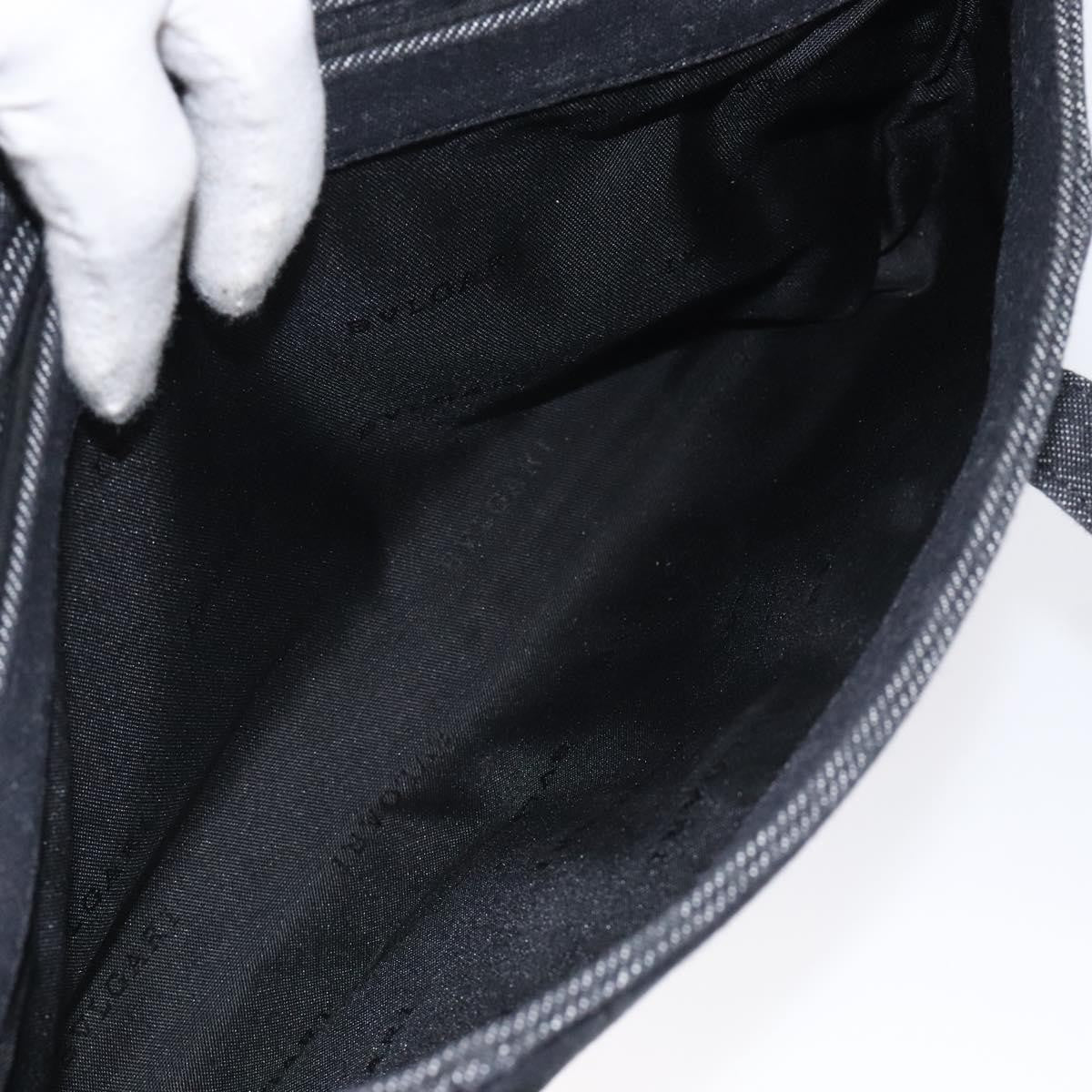 Bvlgari B.Zero1 Logomania Bag Canvas with Leather, BLACK, CANVAS, Shoulder bag