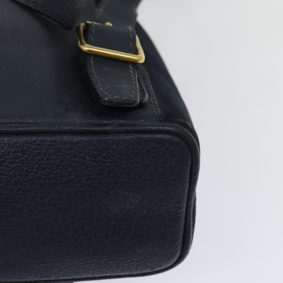 Gucci Gucci bamboo backpack daim, NAVY, SUEDE, Backpack