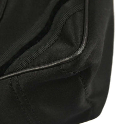 Celine Boogie Satchel Satin, Black, Satin, Handbag