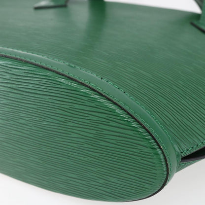 Louis Vuitton Saint Jacques Handbag Epi Leather, GREEN, LEATHER, Shoulder bag