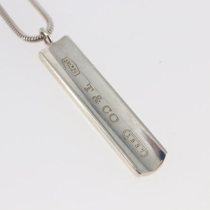 Tiffany & Co. Bar 1837 Pendant necklace Silver 925, SILVER, SILVER, Necklace