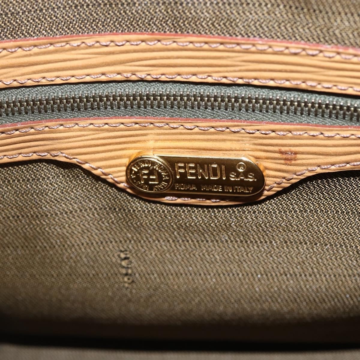 Fendi Vintage Top Handle Bag Zucca canvas, BROWN, CANVAS, Handbag