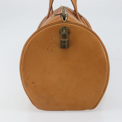 Hermes Vintage Convertible Boston Bag Leather, BROWN, LEATHER, Travel bag
