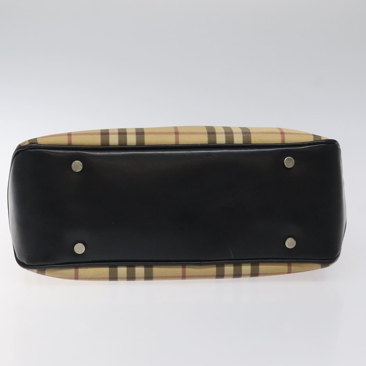 Burberry Nova Check Tote Canvas and Leather, BEIGE, CANVAS, Tote bag