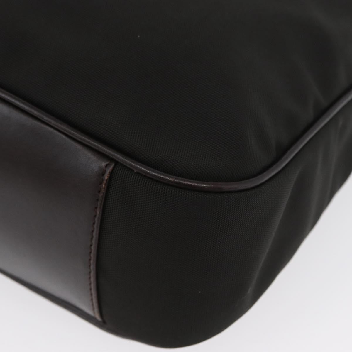 Gucci Vintage Bamboo Handle Bag Nylon, BLACK, NYLON, Handbag