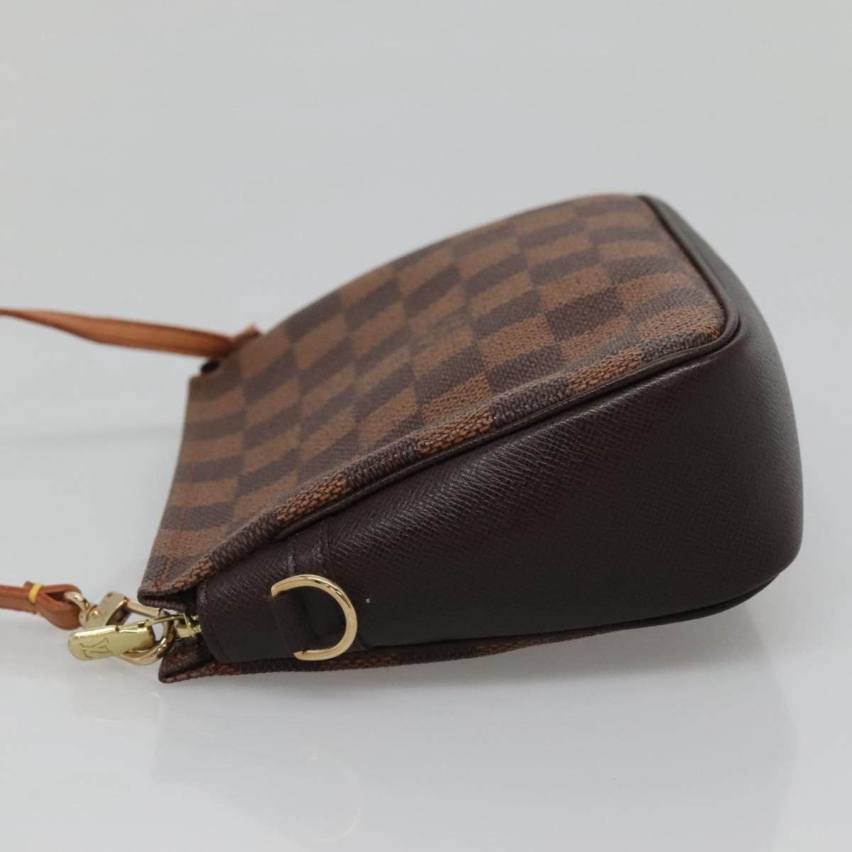Louis Vuitton Trousse Make Up Bag Damier, BROWN, CANVAS, Clutche & pouche