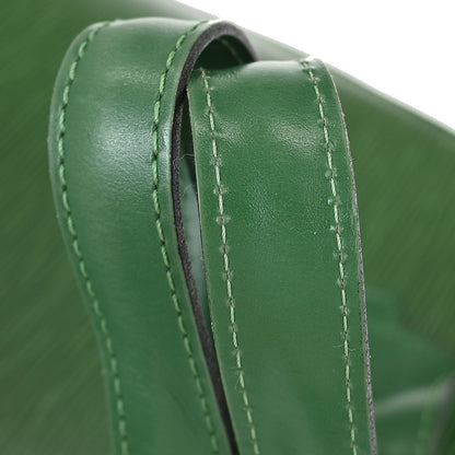 Louis Vuitton Lussac Handbag Epi Leather, GREEN, LEATHER, Shoulder bag