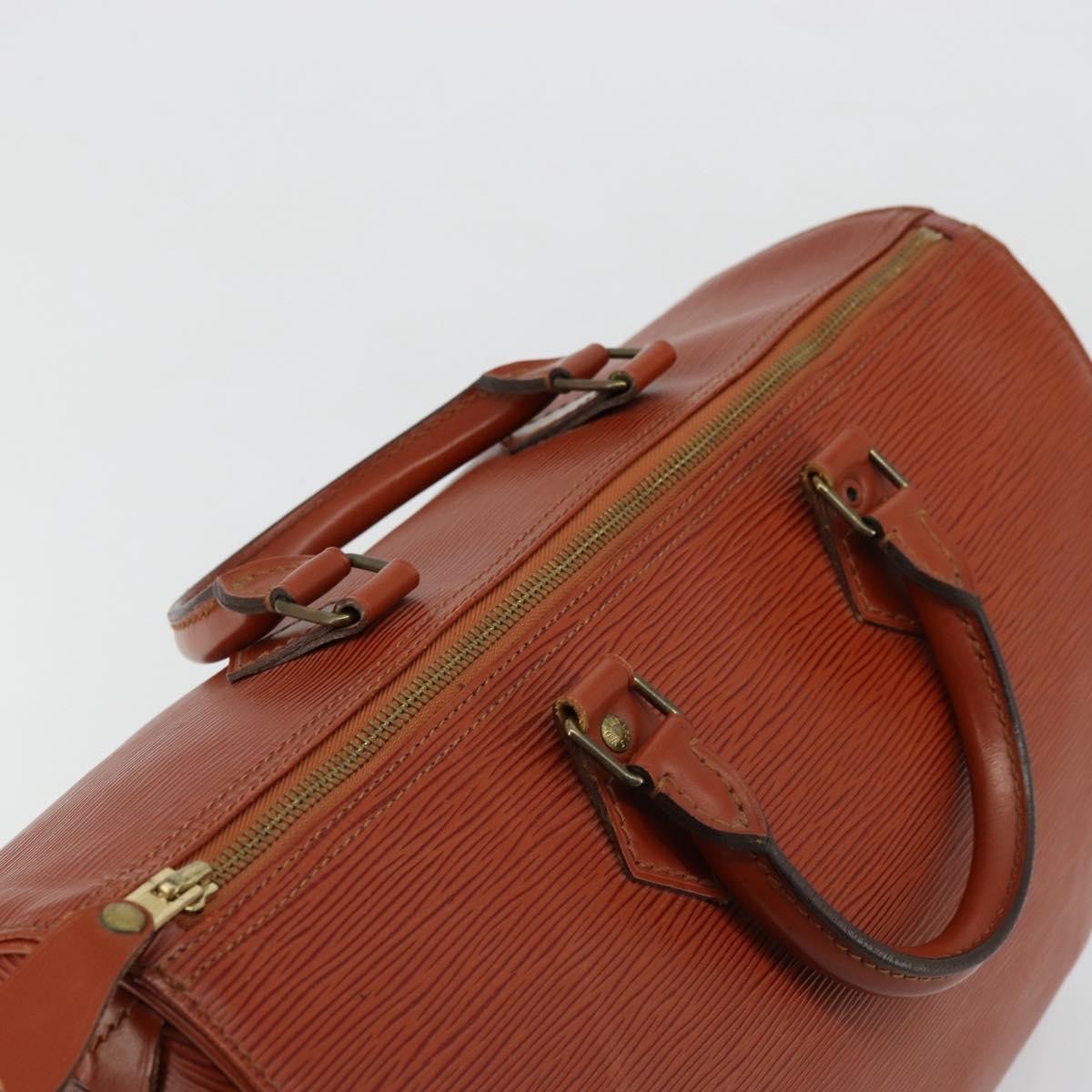 Louis Vuitton Speedy Handbag Epi Leather, Brown, Leather, Handbag