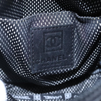 Chanel sports shoulder bag Coco mark, BLACK, CANVAS, Shoulder bag