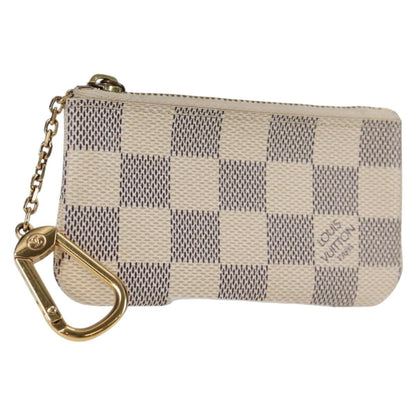 Louis Vuitton Pochette clés NM Canvas, WHITE, CANVAS, Wallets