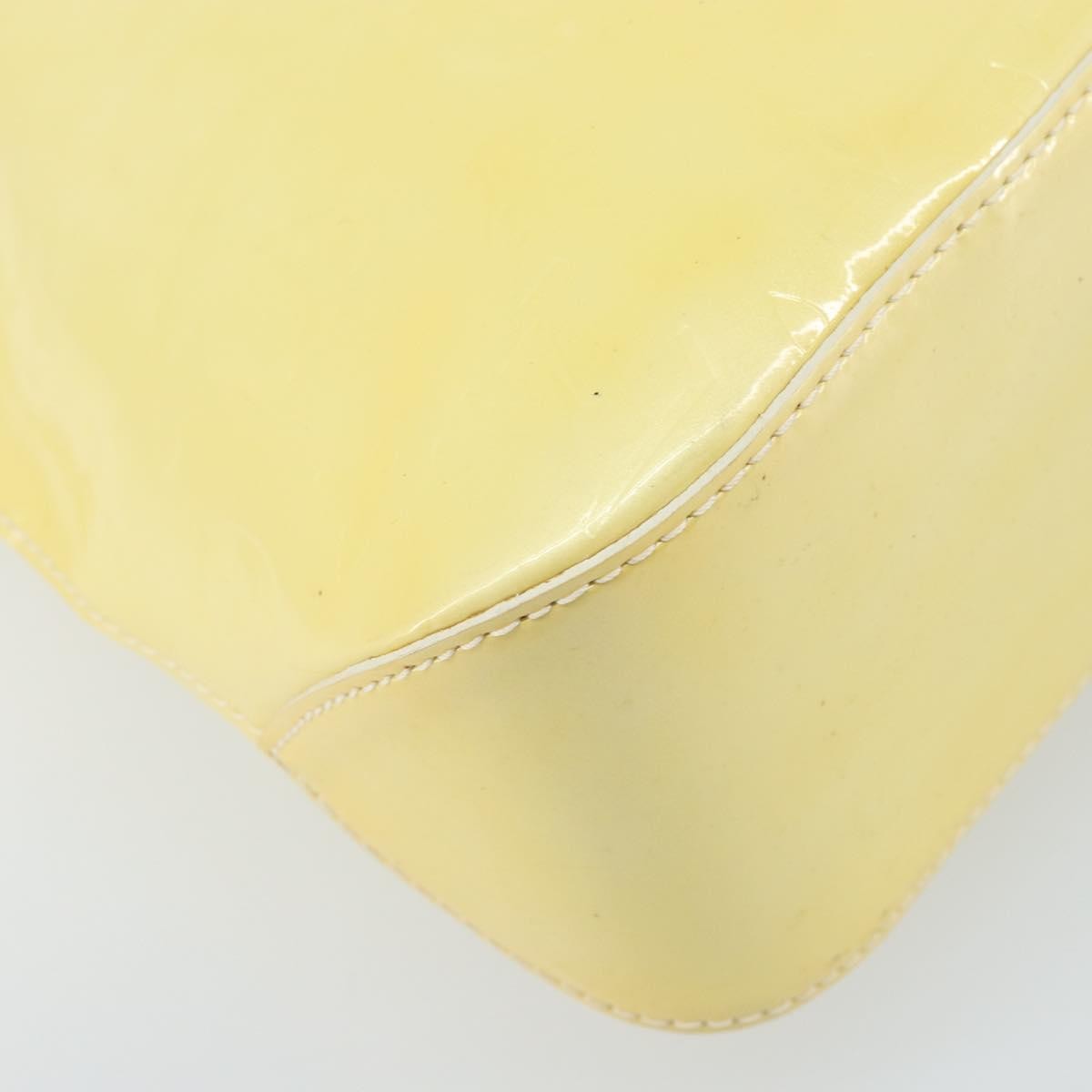 Louis Vuitton Brentwood Handbag Monogram Vernis, YELLOW, PATENT_LEATHER, Tote bag