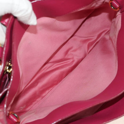 Miu Miu Madras Convertible Lock Tote Leather, PINK, LEATHER, Handbag