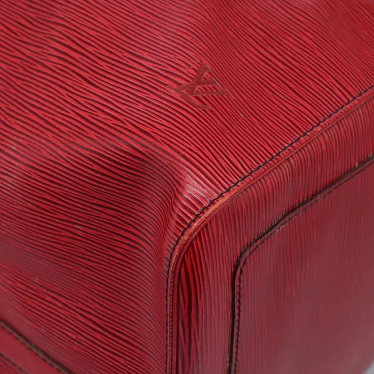 Louis Vuitton Keepall Bag Epi Leather, RED, LEATHER, Travel bag