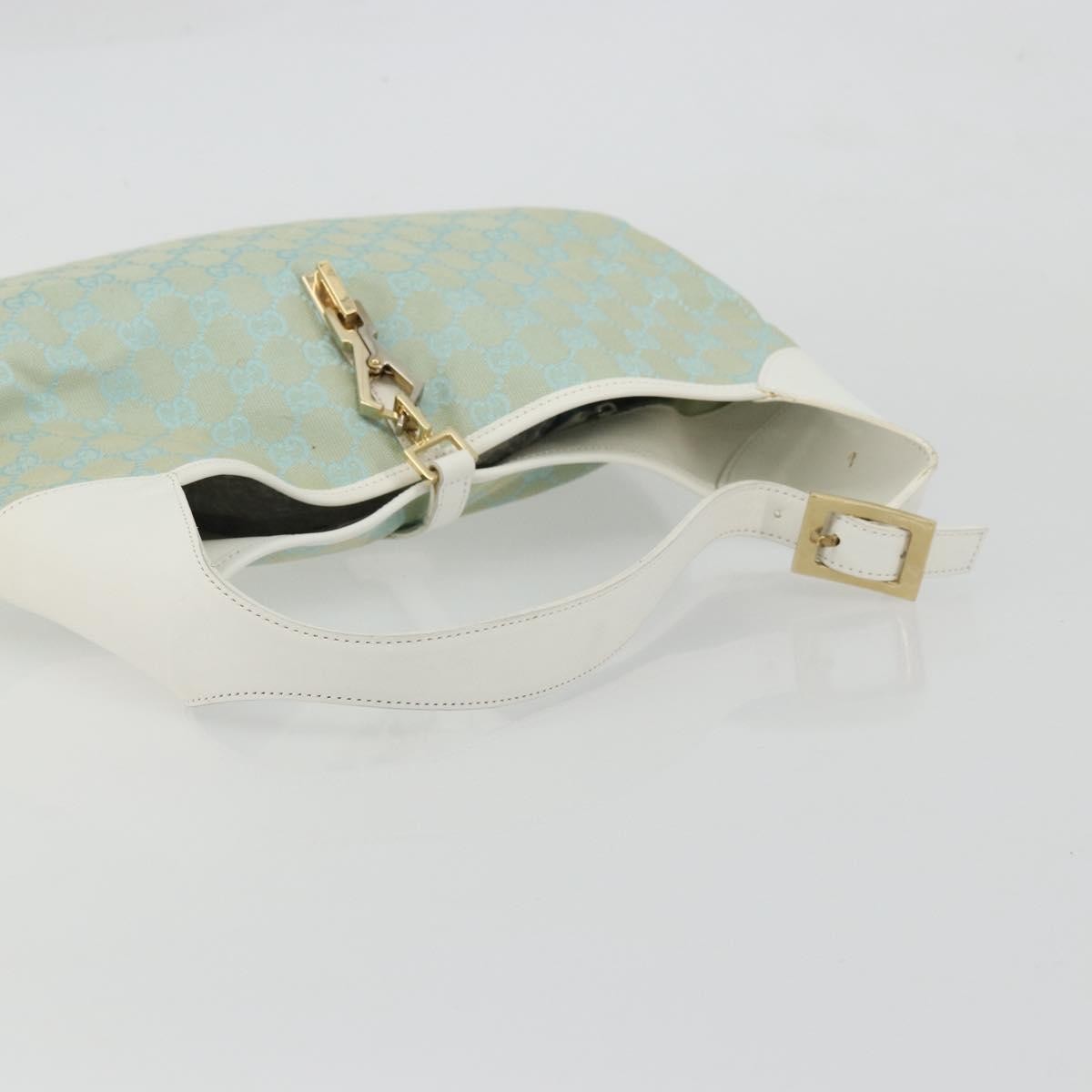 Gucci Vintage Jackie Shoulder Bag Canvas and Leather, Multicolour, Canvas, Handbag