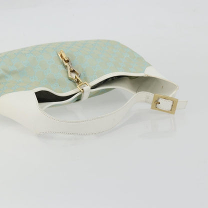 Gucci Vintage Jackie Shoulder Bag Canvas and Leather, Multicolour, Canvas, Handbag