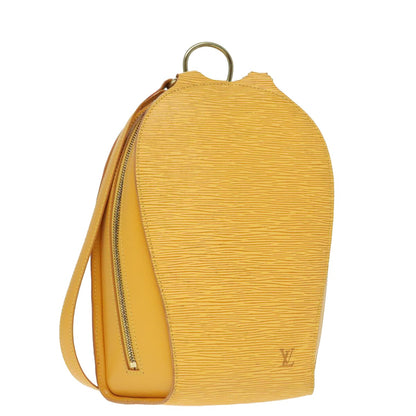 Louis Vuitton Mabillon Backpack Epi Leather, YELLOW, LEATHER, Backpack