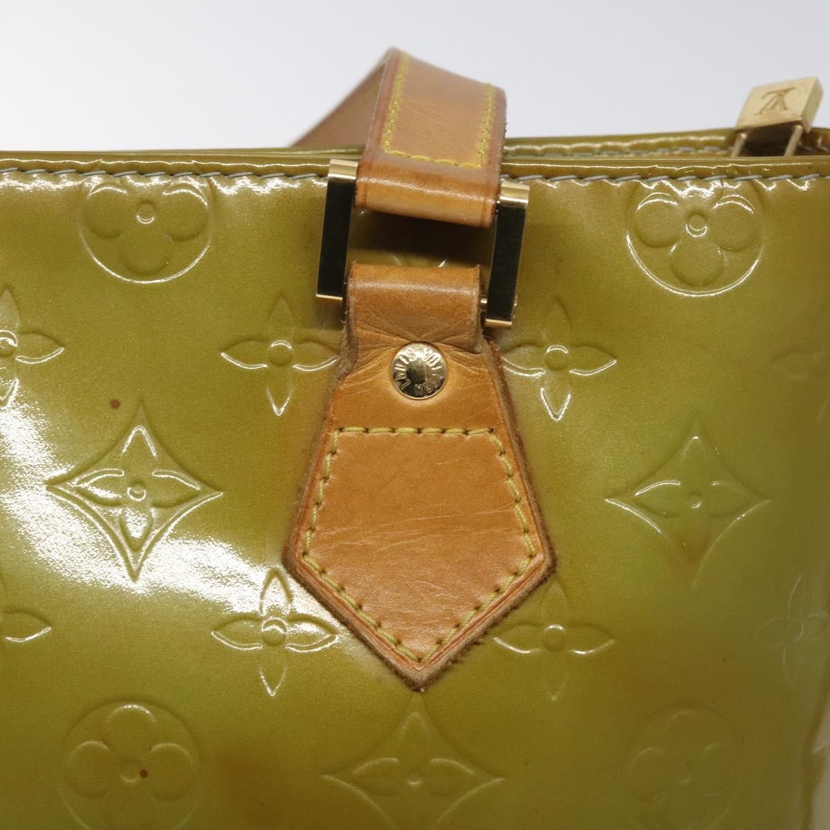 Louis Vuitton Houston Handbag Monogram Vernis, BLUE, PATENT_LEATHER, Handbag