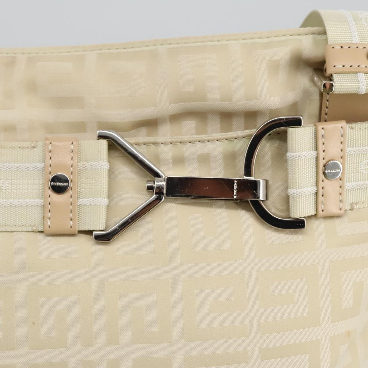 Givenchy 4G shoulder Bag Leather, BEIGE, NYLON, Shoulder bag