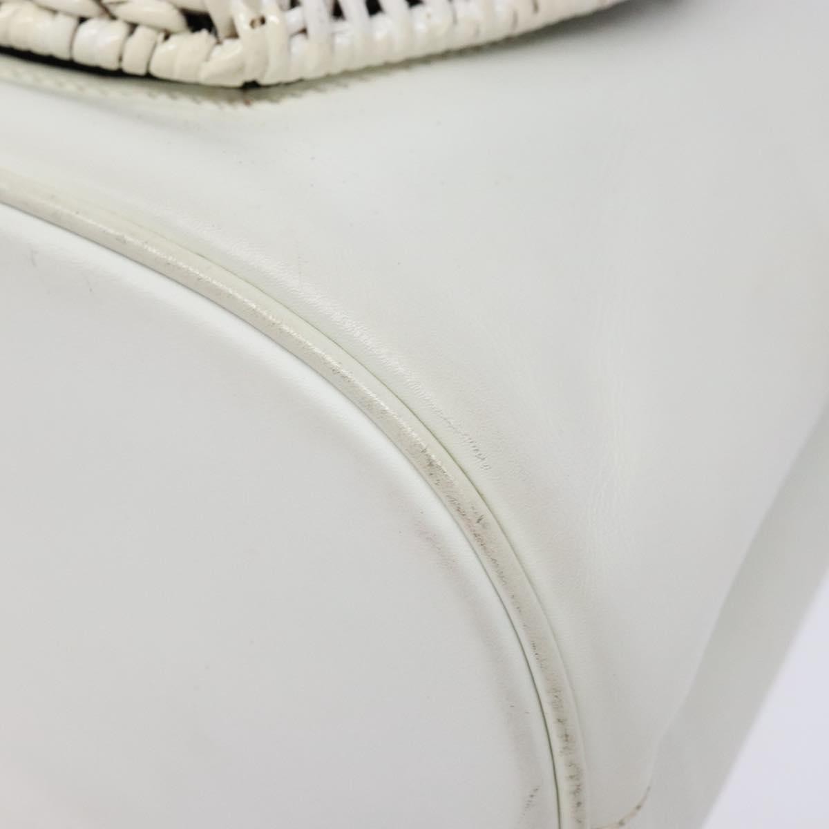 Salvatore Ferragamo Vintage Gancini Convertible Top Handle Bag Leather, WHITE, LEATHER, Handbag