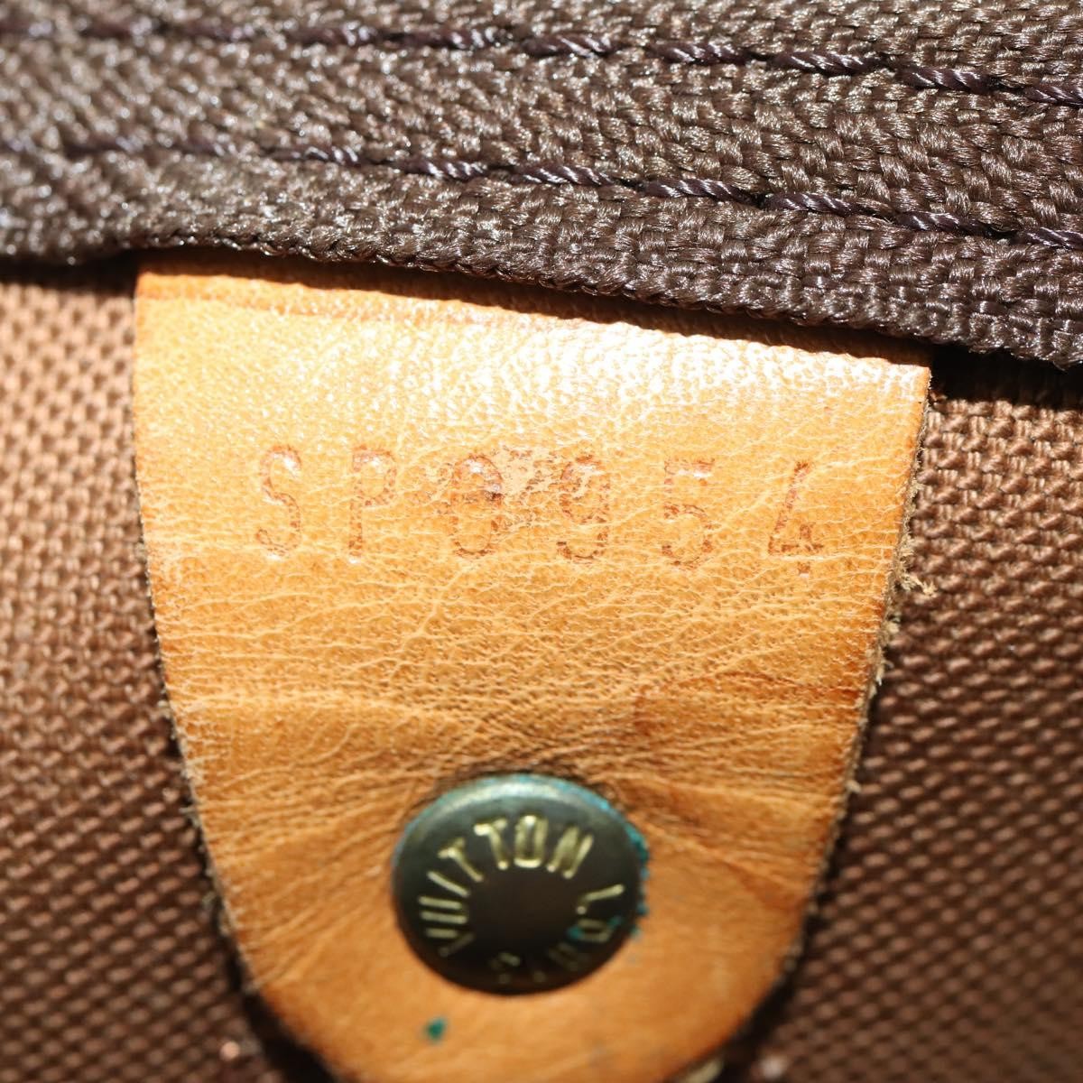 Louis Vuitton Keepall Bag Monogram Canvas, BROWN, CANVAS, Travel bag