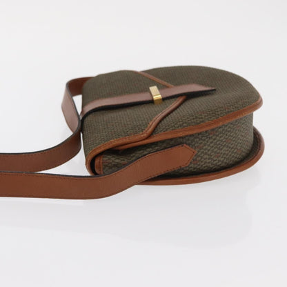 Saint Laurent Vintage Shoulder Bag Canvas, KHAKI, CANVAS, Shoulder bag