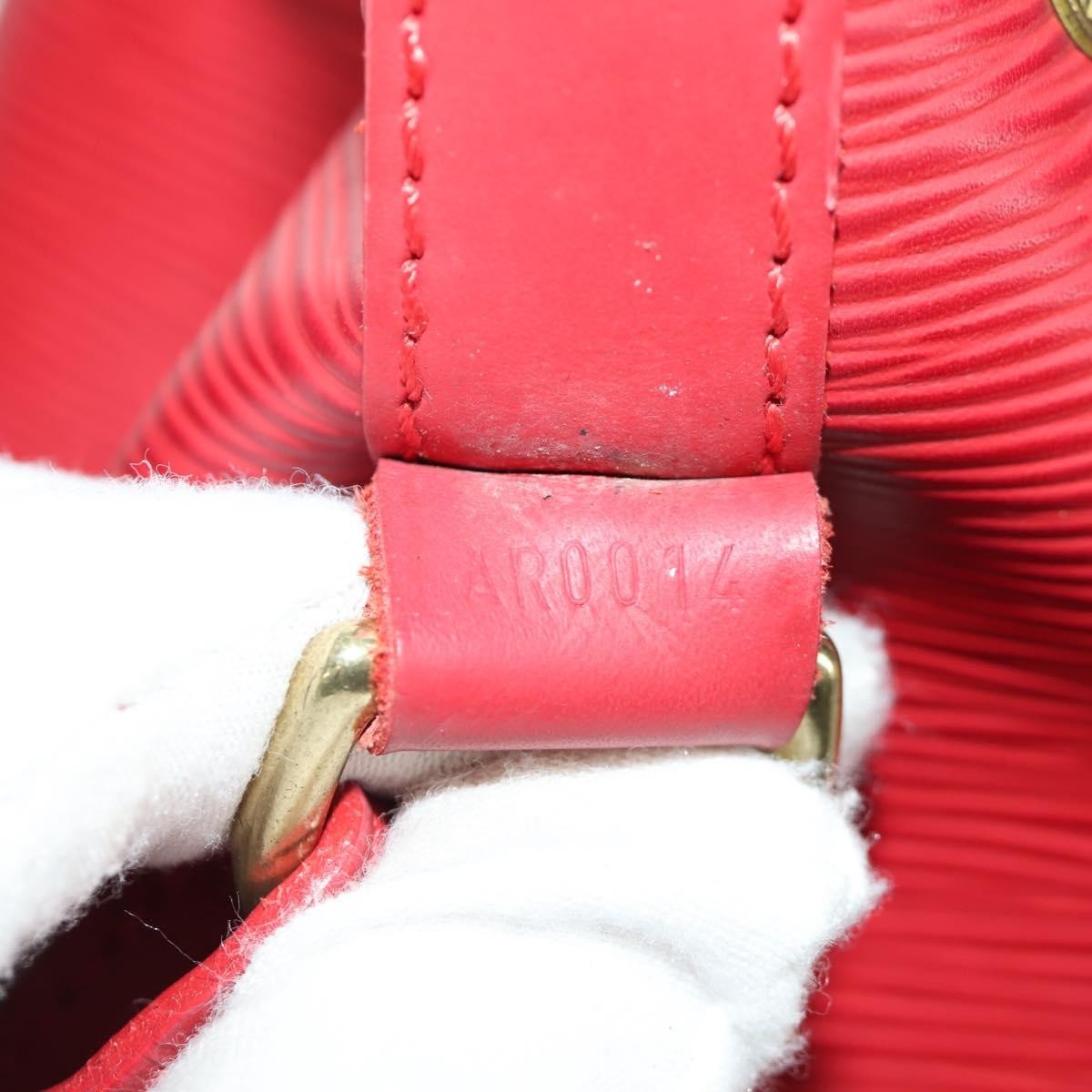 Louis Vuitton Petit Noe Handbag Epi Leather, Red, Leather, Shoulder Bag