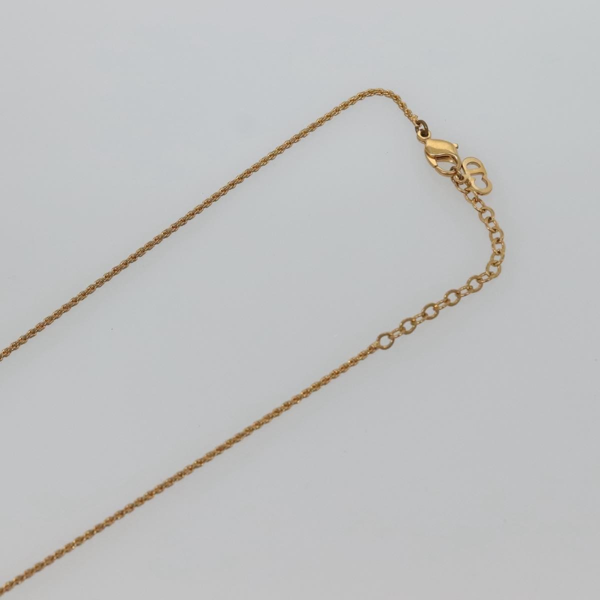 Christian Dior Collar Necklace Metal with Faux Pearls, GOLD, METAL, Necklace