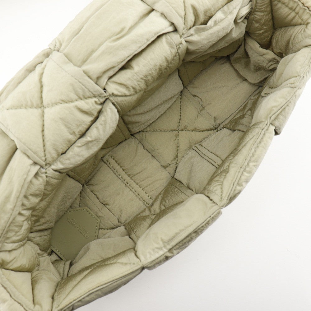 Bottega Veneta Padded Tech Cassette Crossbody Bag Intrecciato Nylon, Khaki, Nylon, Shoulder Bag