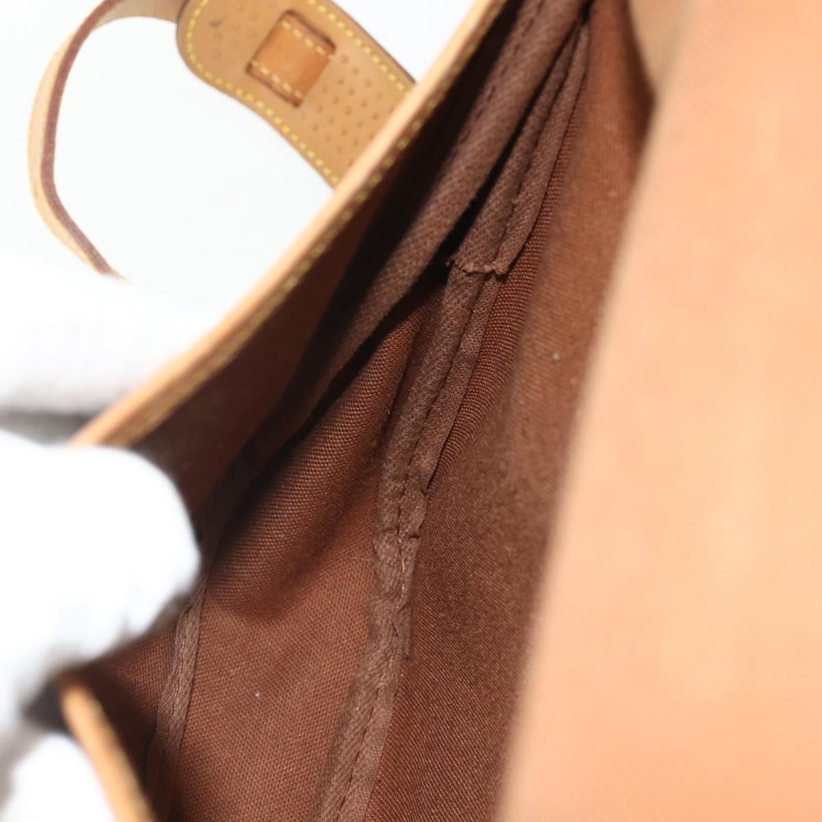 Louis Vuitton Saumur Handbag Monogram Canvas, Brown, Canvas, Shoulder Bag