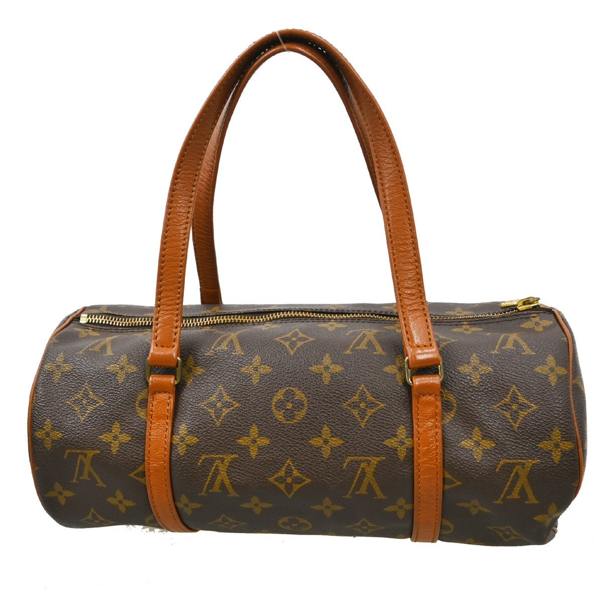 Louis Vuitton Papillon Handbag Monogram Canvas, Brown, Canvas, Handbag