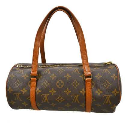 Louis Vuitton Papillon Handbag Monogram Canvas, Brown, Canvas, Handbag