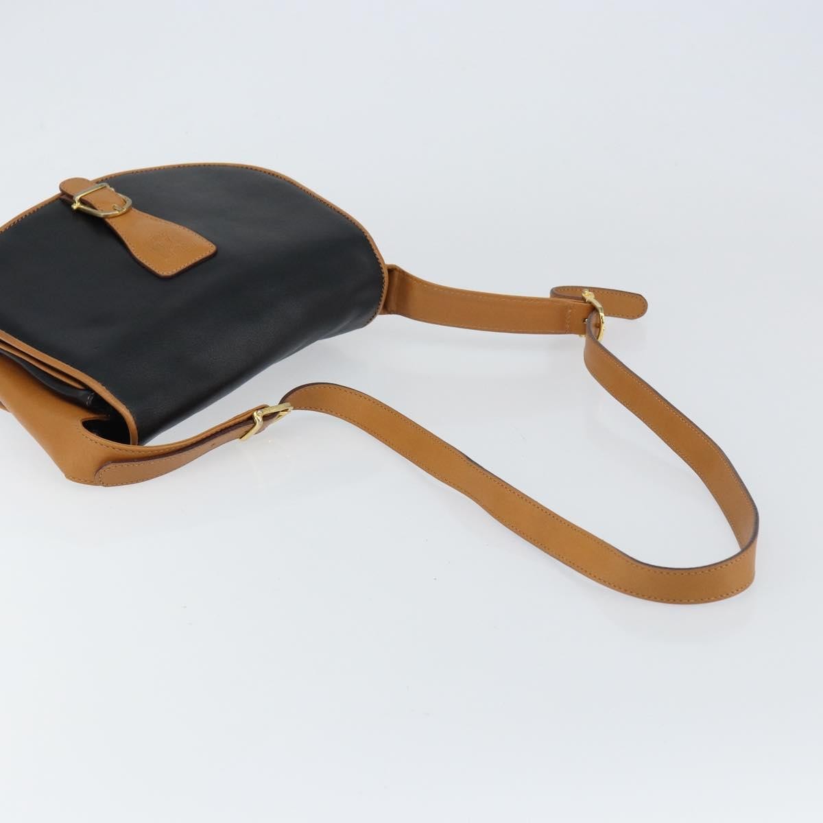 Celine Vintage Shoulder Bag Leather, BLACK, LEATHER, Shoulder bag