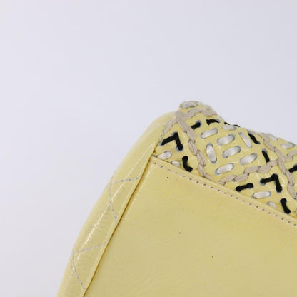 Chanel Just Mademoiselle Bag Woven Stitch Patent, BEIGE, PATENT_LEATHER, Handbag