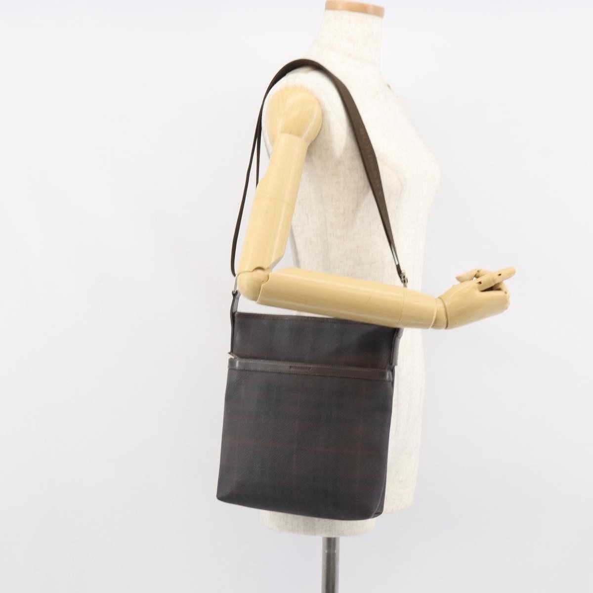 Burberry Nova check Shoulder bag Canvas, BLACK, CANVAS, Shoulder bag
