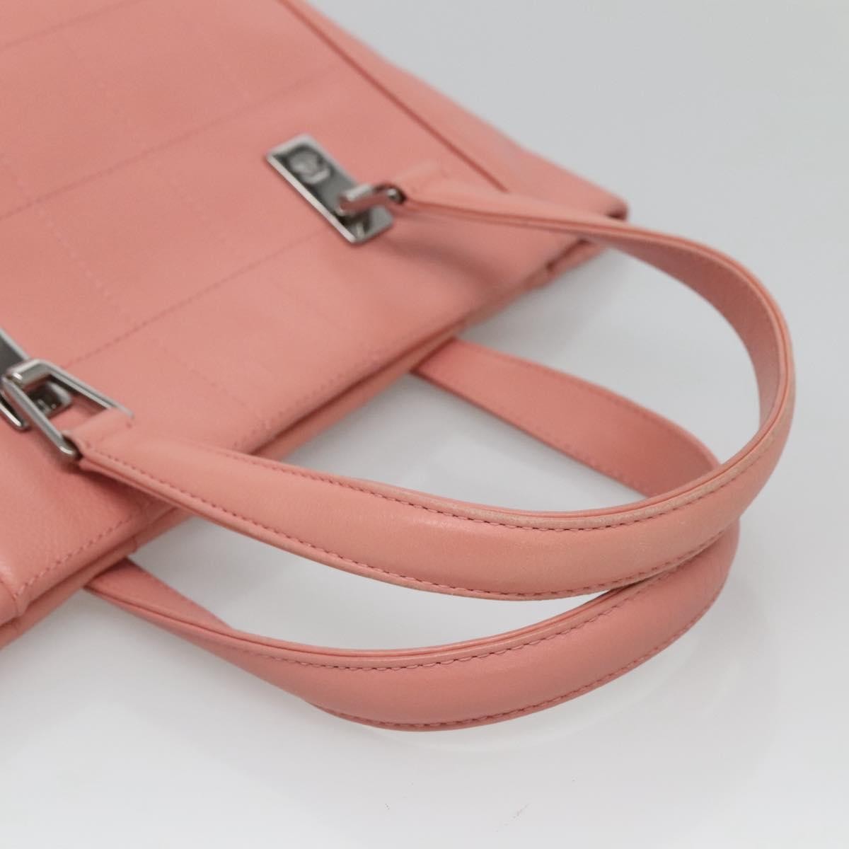 Chanel Chocolate Bar Coco Mark handbag Caviar skin, PINK, LEATHER, Handbag