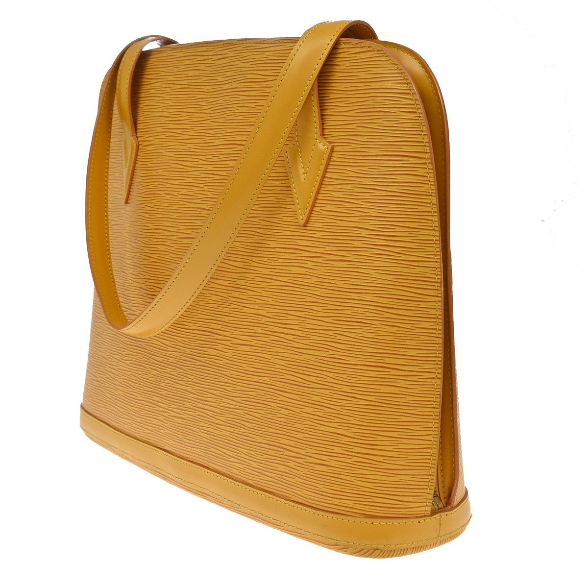 Louis Vuitton Lussac Handbag Epi Leather, YELLOW, LEATHER, Shoulder bag