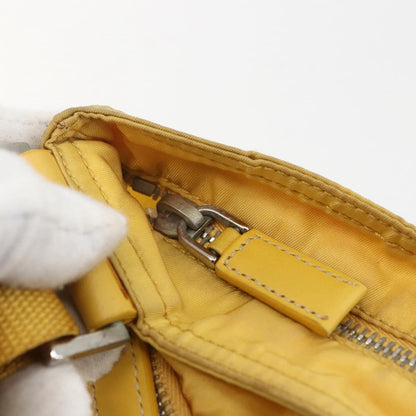 Prada Front Pocket Messenger Bag Tessuto, YELLOW, NYLON, Shoulder bag
