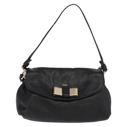 Chloe Lily Shoulder bag Leather, BLACK, LEATHER, Shoulder bag