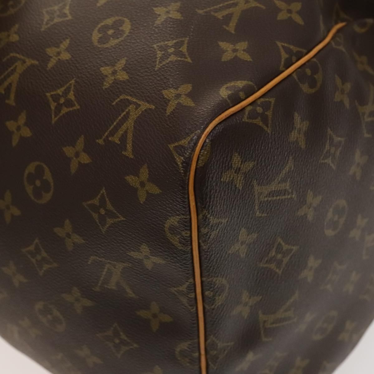 Louis Vuitton Keepall Bag Monogram Canvas, BROWN, CANVAS, Travel bag
