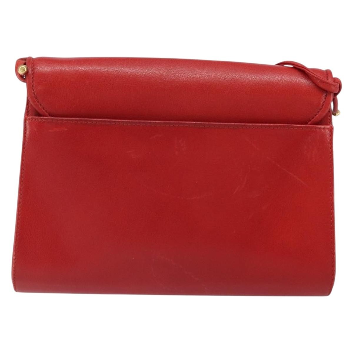 Givenchy Vintage 4G shoulder bag Leather, RED, LEATHER, Shoulder bag