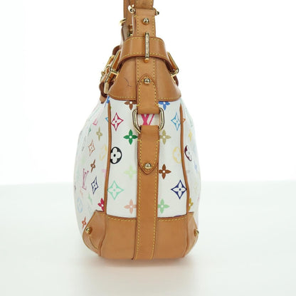 Louis Vuitton Greta Handbag Monogram Multicolor, White, Canvas, Shoulder Bag