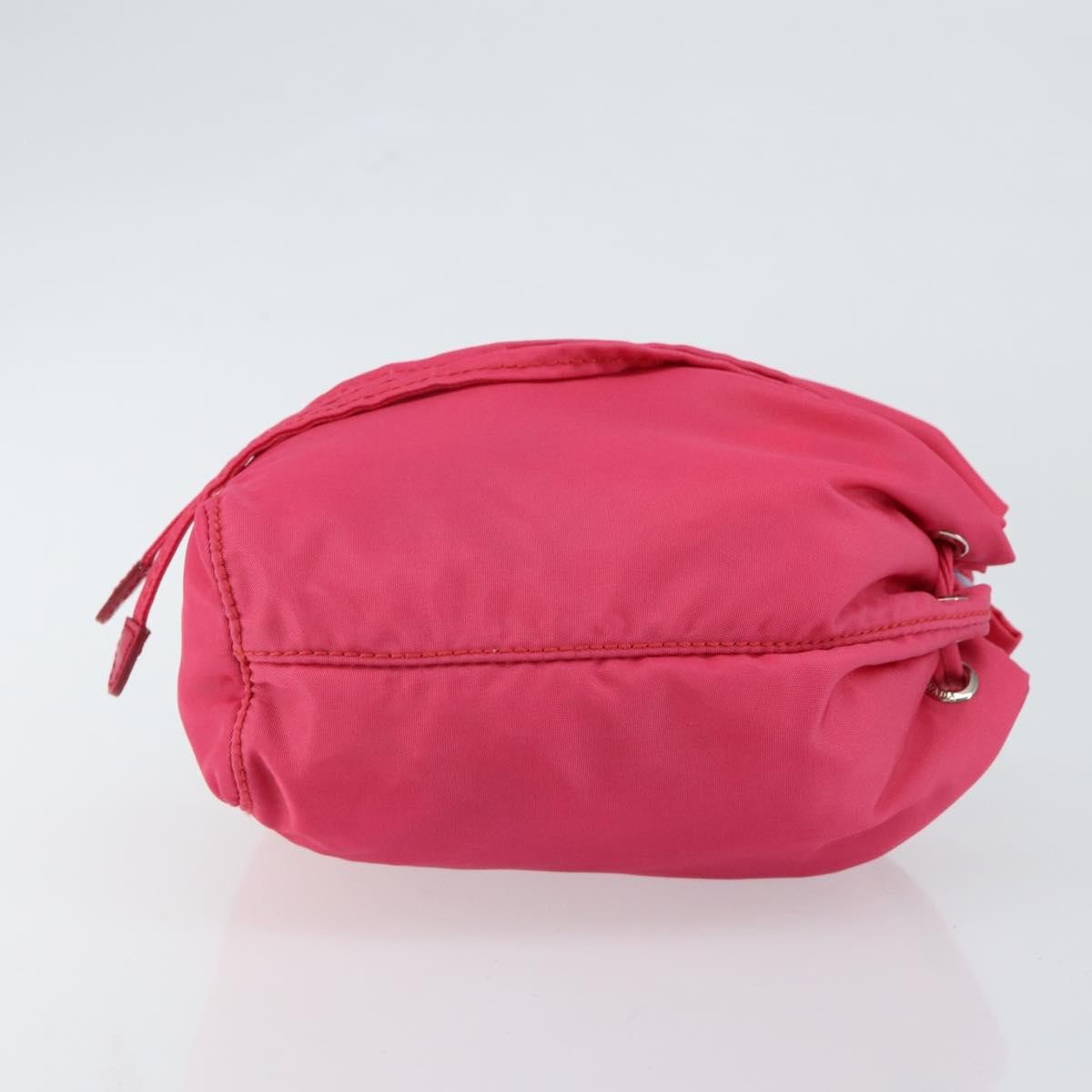 Prada Drawstring Wristlet Bucket Bag Tessuto, PINK, NYLON, Clutche & pouche
