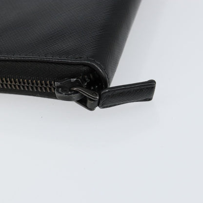 Prada Saffiano Wallet Leather, BLACK, LEATHER, Wallets
