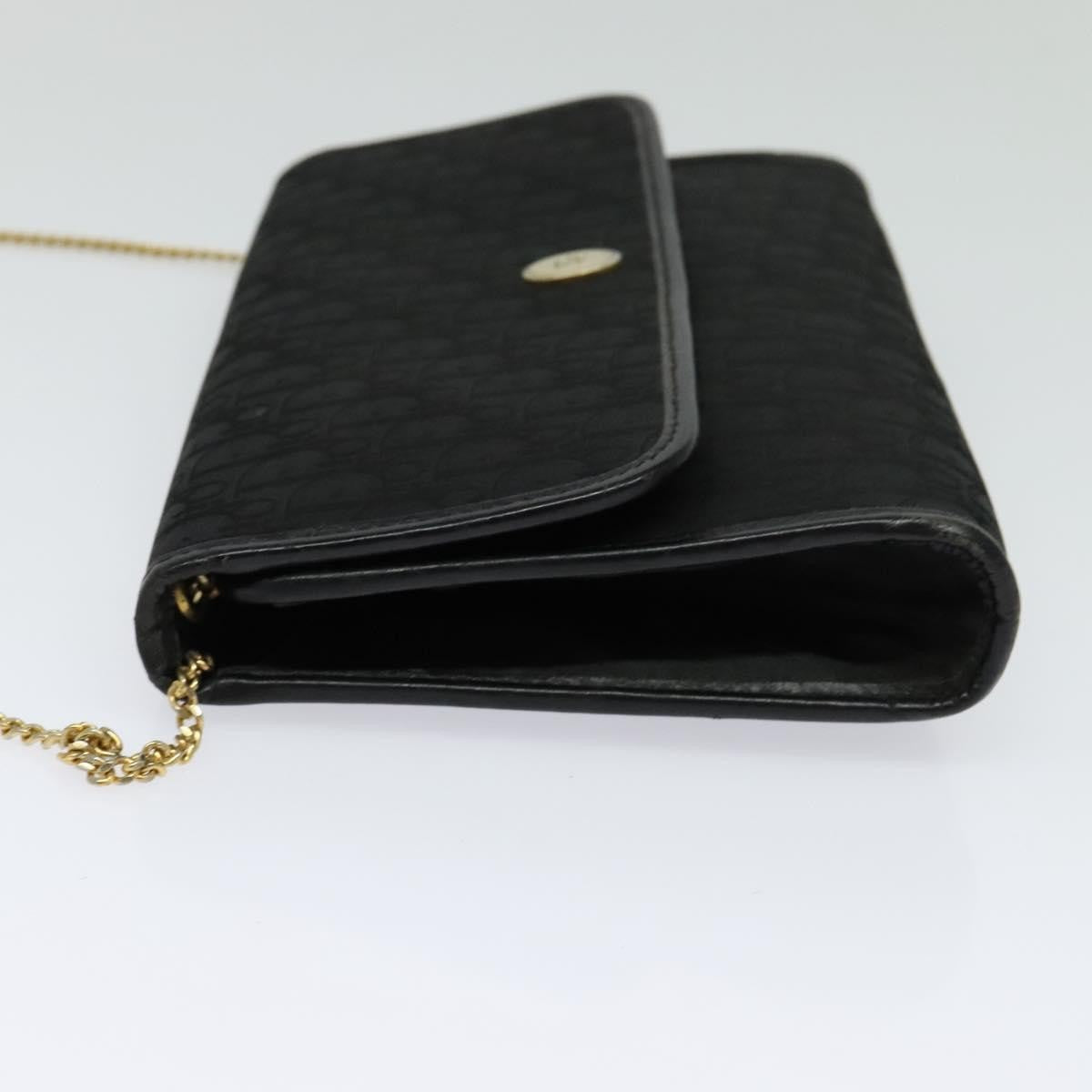 Christian Dior Vintage Trotter Crossbody Bag Canvas, BLACK, CANVAS, Shoulder bag