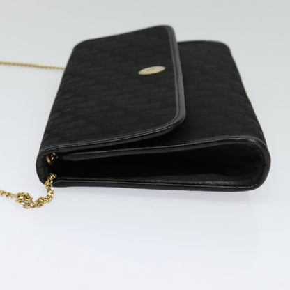 Christian Dior Vintage Trotter Crossbody Bag Canvas, BLACK, CANVAS, Shoulder bag