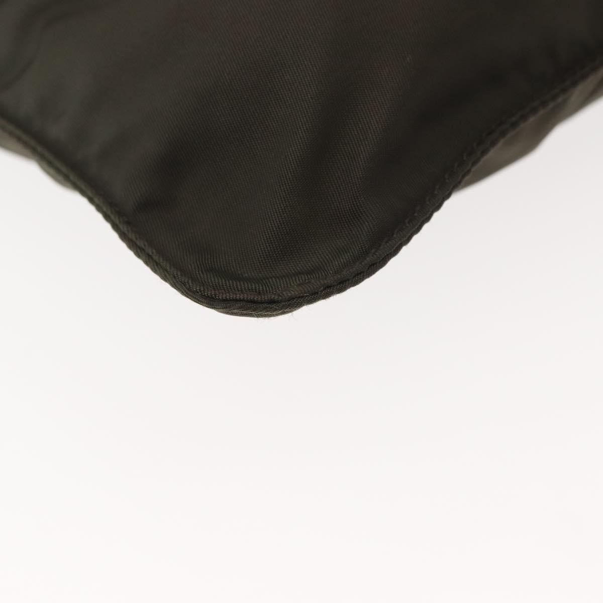 Prada Front Pocket Messenger Bag Tessuto, Khaki, Nylon, Shoulder Bag