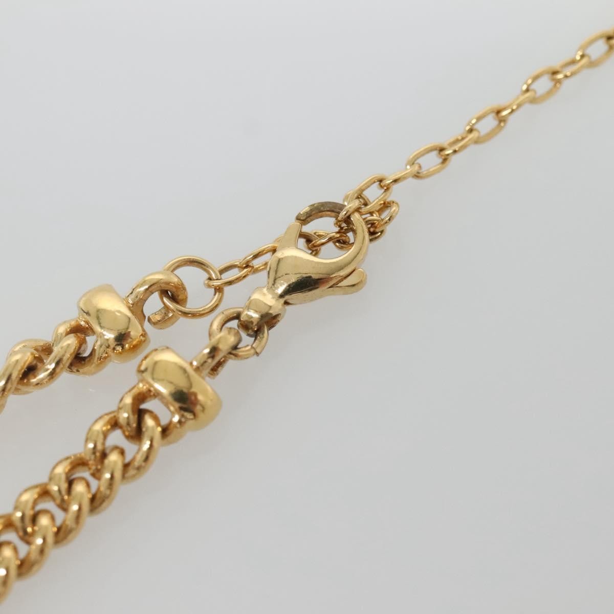 Christian Dior CD Pendant Necklace Gold-plated, GOLD, METAL, Necklace